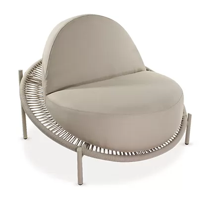 Poltrona em Corda Náutica com Estrutura em Alumínio – Design Orgânico