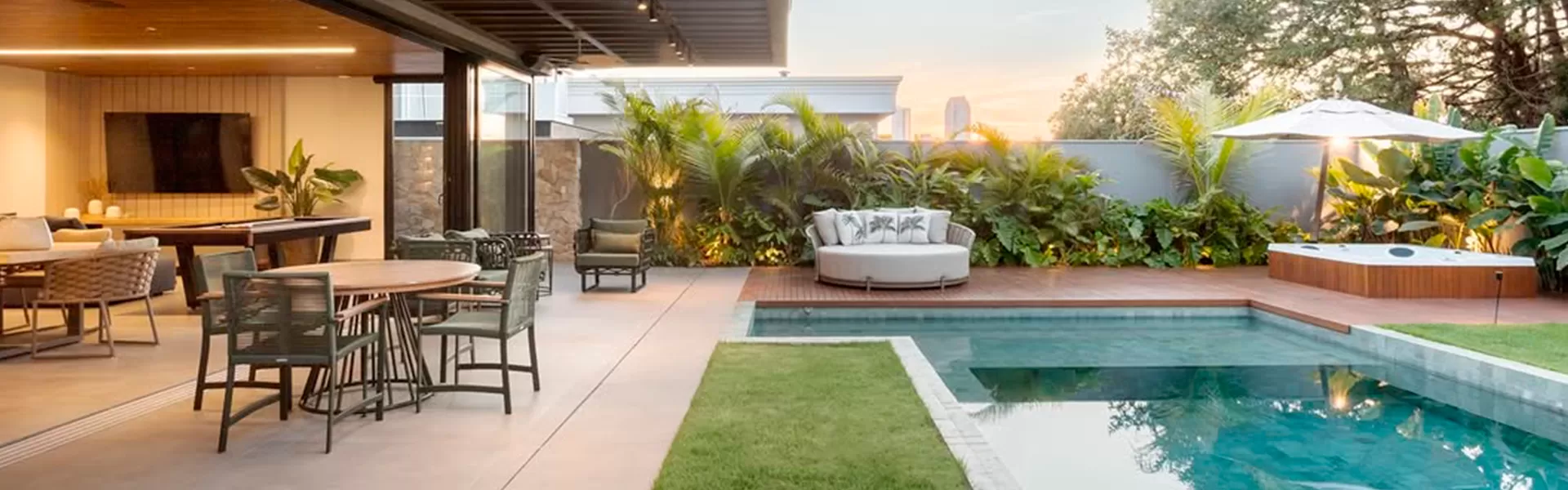 Mobiliário Externo para Áreas de Piscina | Fibrillare