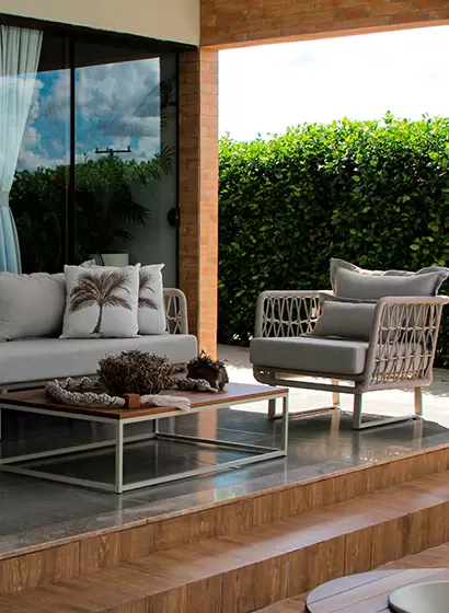 Living para Varanda: Móveis em Corda Náutica de Alto Padrão | Fibrillare