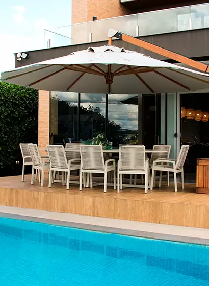 Viva o Verão: Móveis de Corda Náutica e Ombrelones De Alto Padrão | Fibrillare